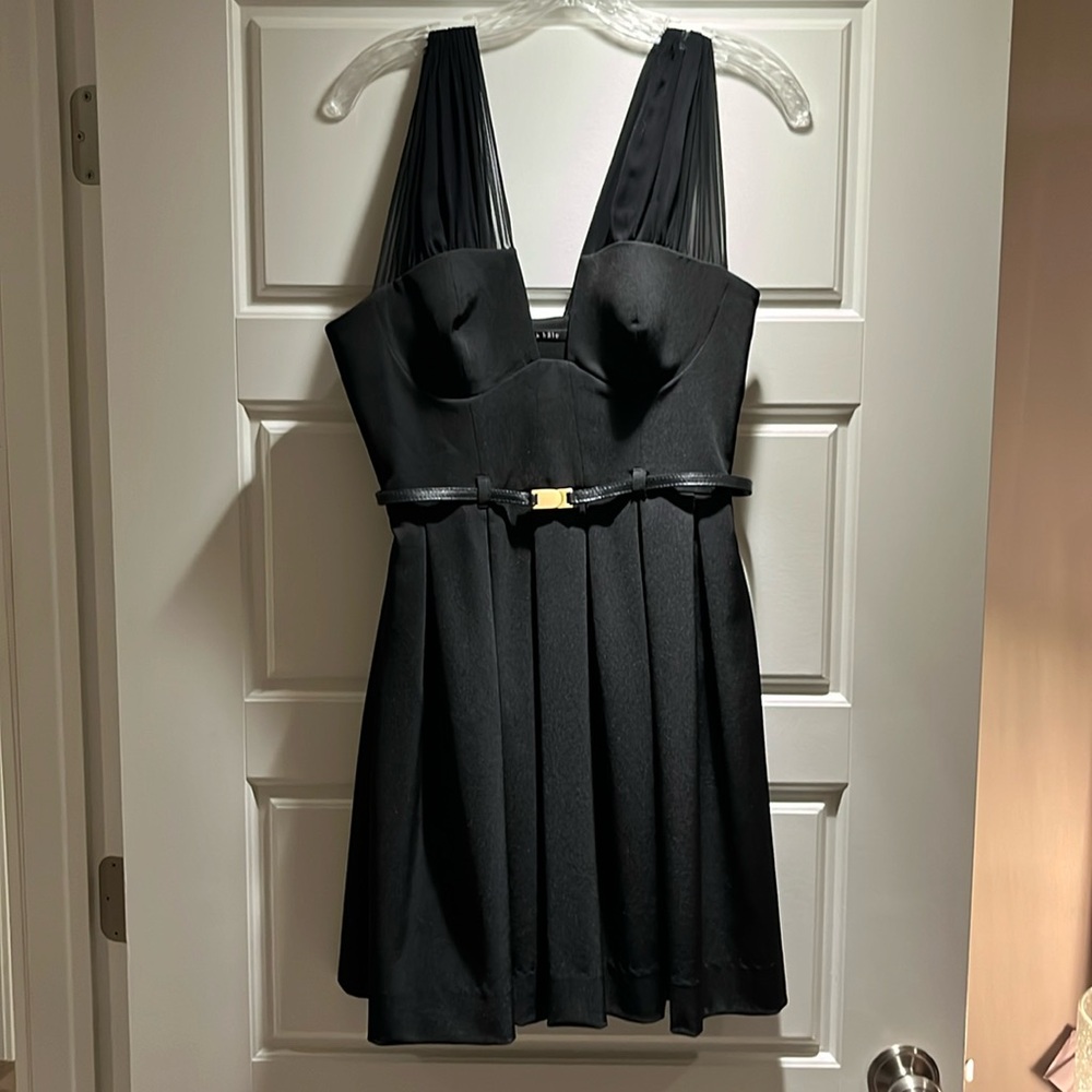 Black Halo mini dress, size 6